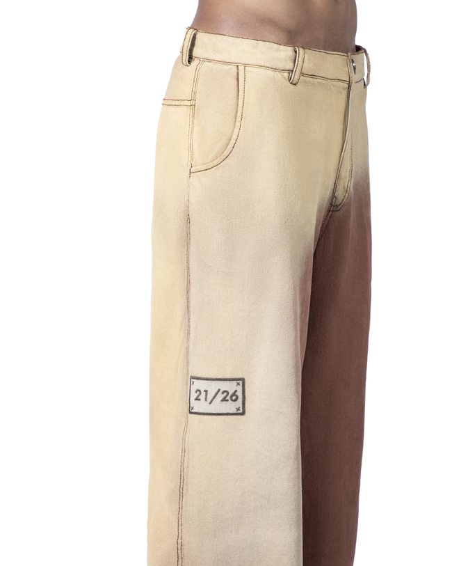 RAW BLEACHED JEANS / DENIM