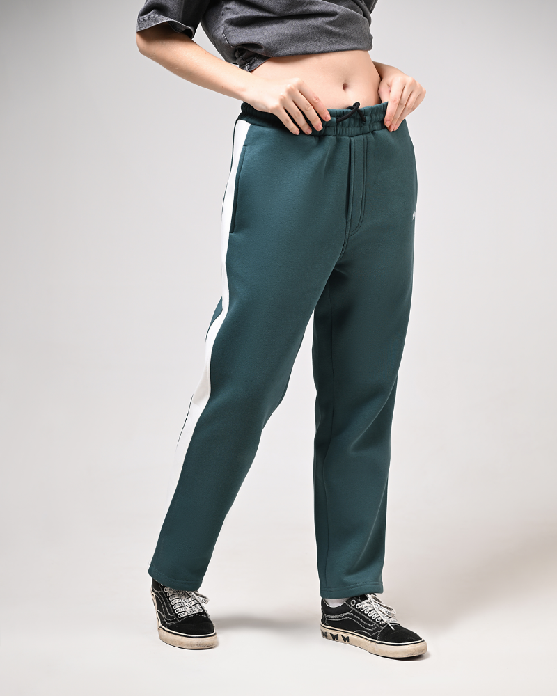 Green Warm Fleece Pants