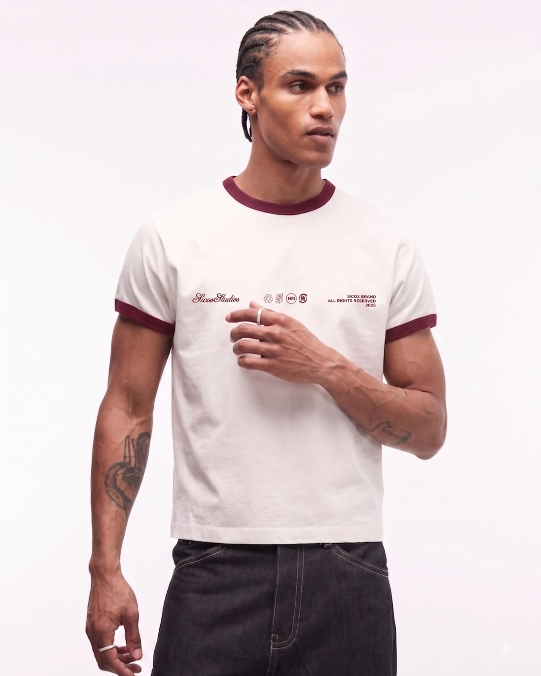 RETRO RINGER TEE - CORE 002