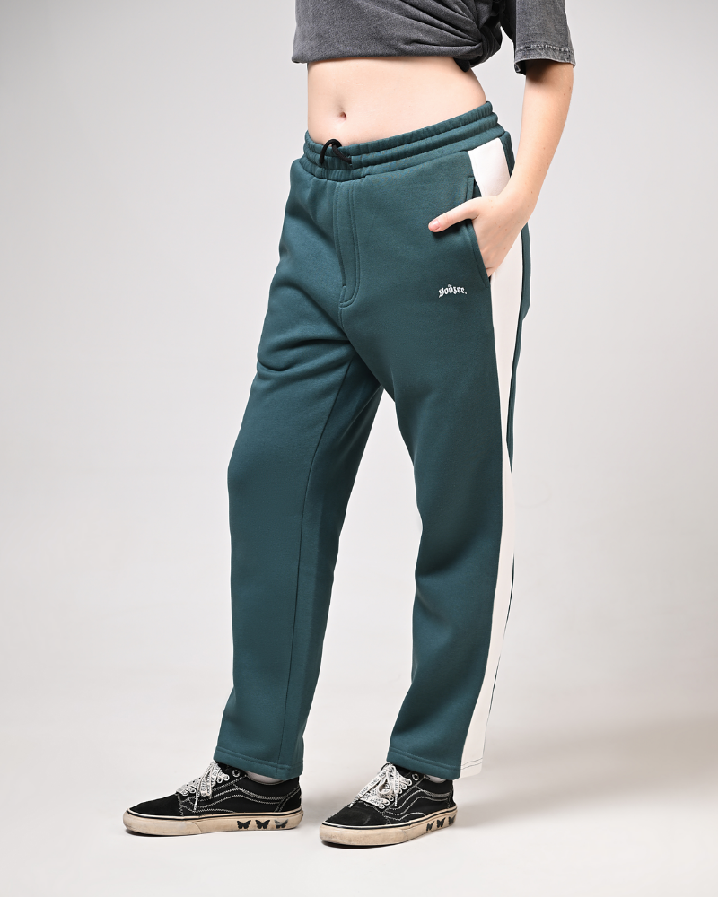 Green Warm Fleece Pants