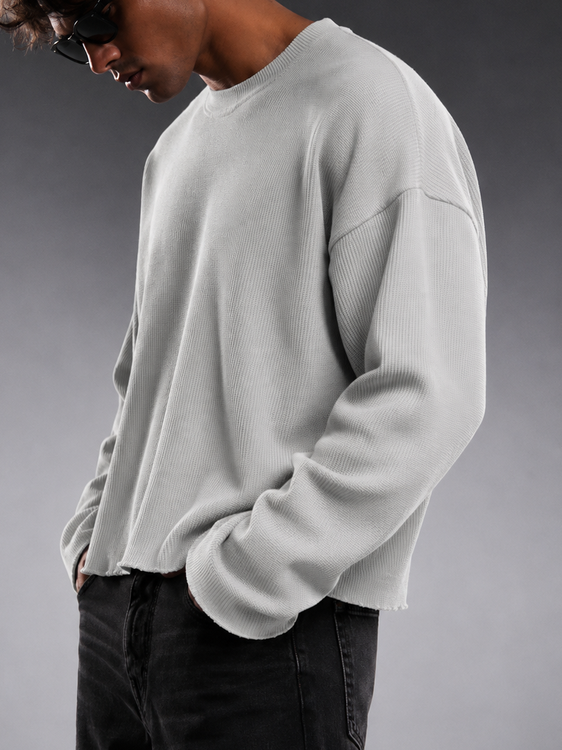 GLACIER GREY ESSENTIAL WAFFLE