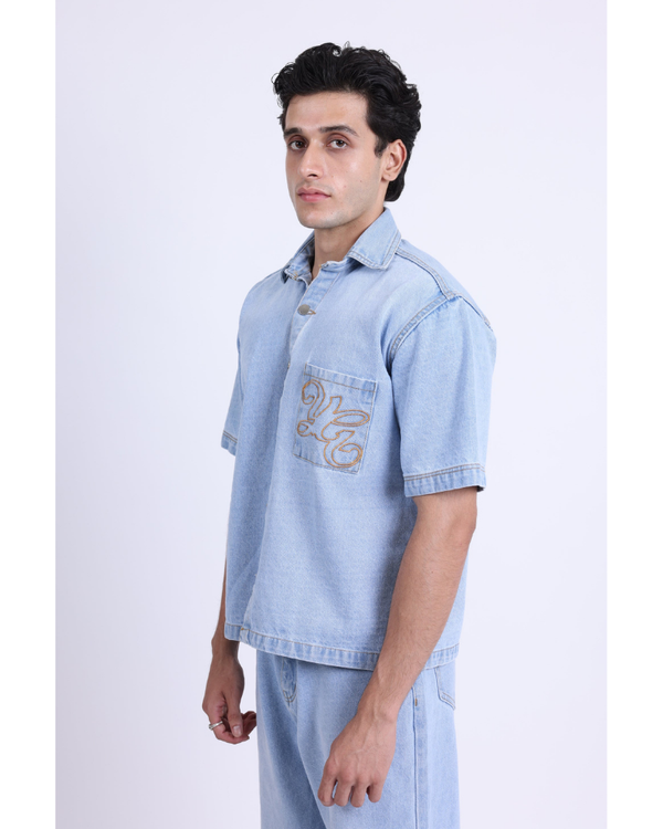 WESTERN BLUE CO-ORD SET