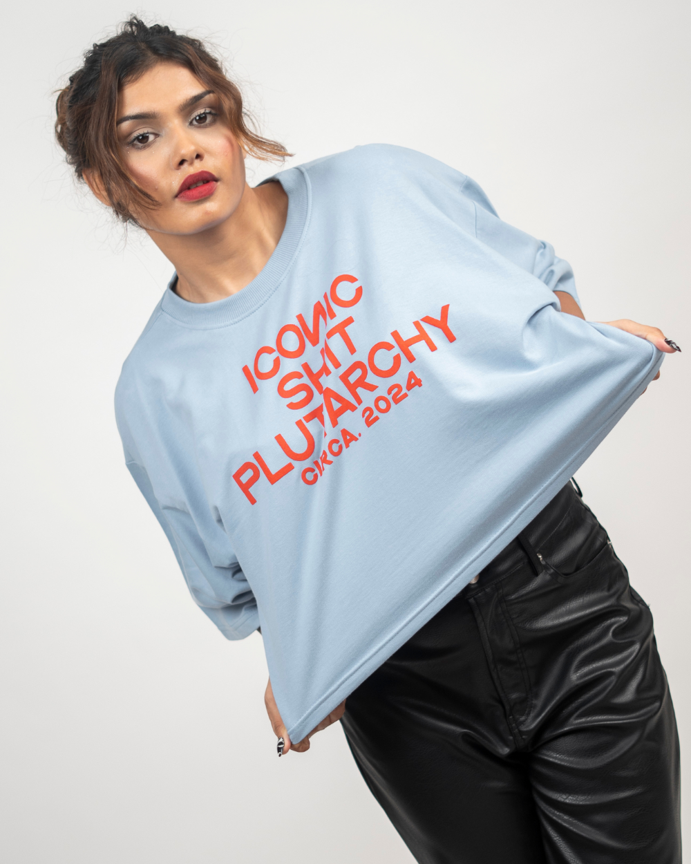 ICONIC SHIT CROP TEE