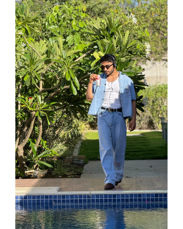 WESTERN BLUE CO-ORD SET