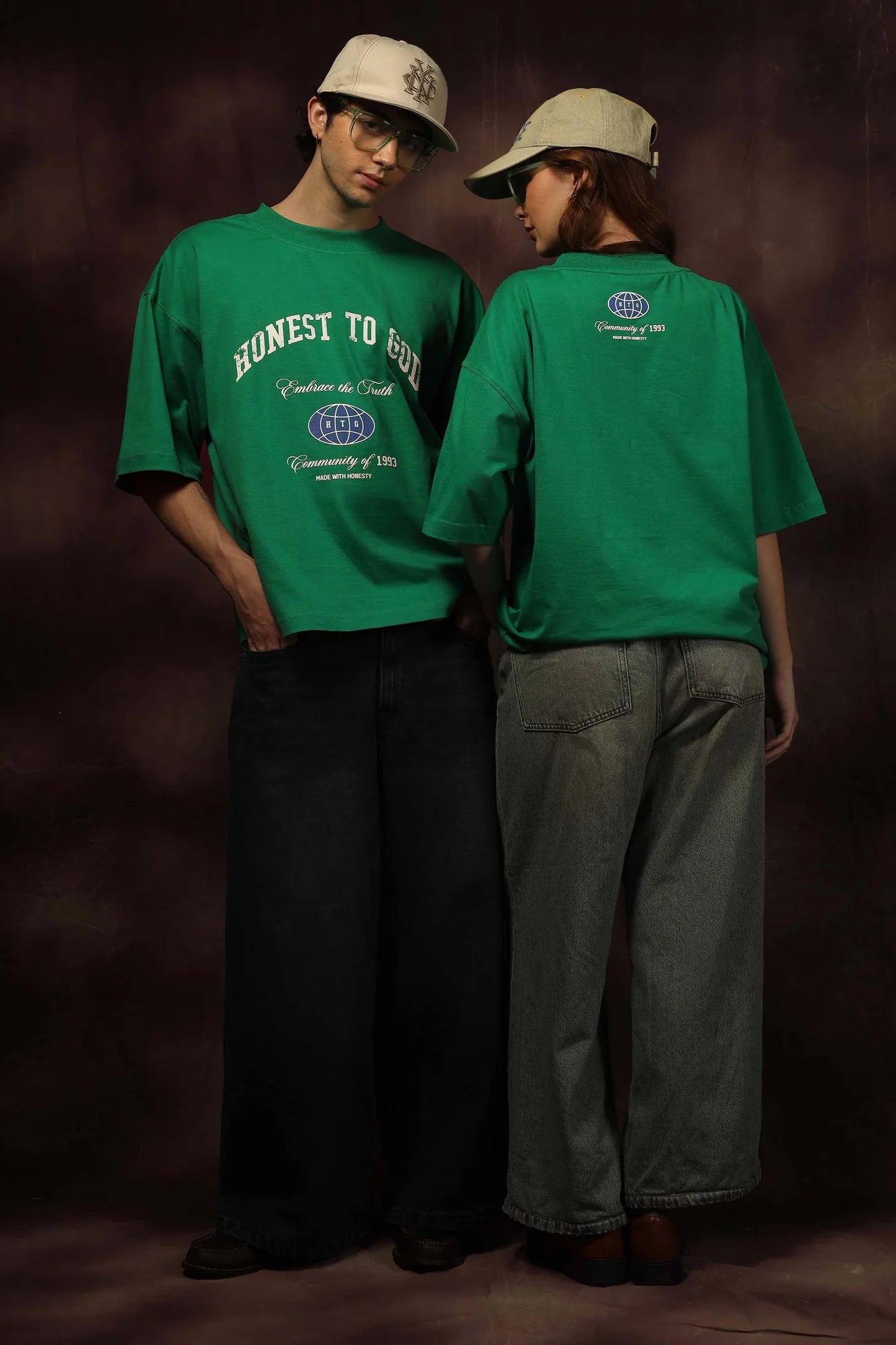 Community Green Box Fit Tee