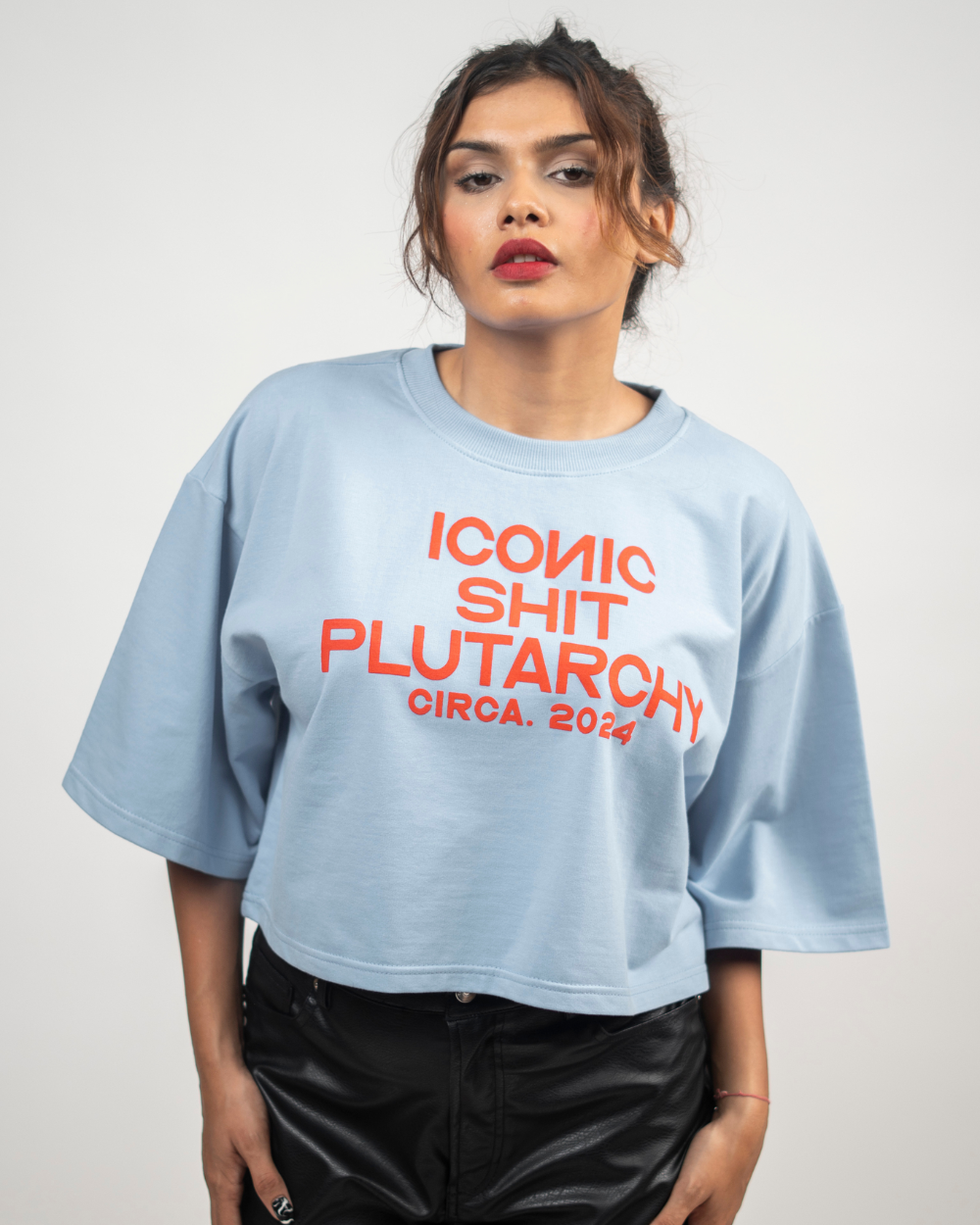 ICONIC SHIT CROP TEE