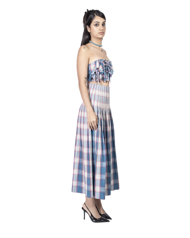 CHECKERED BLOOM SET / COTTON