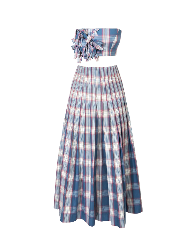 CHECKERED BLOOM SET / COTTON