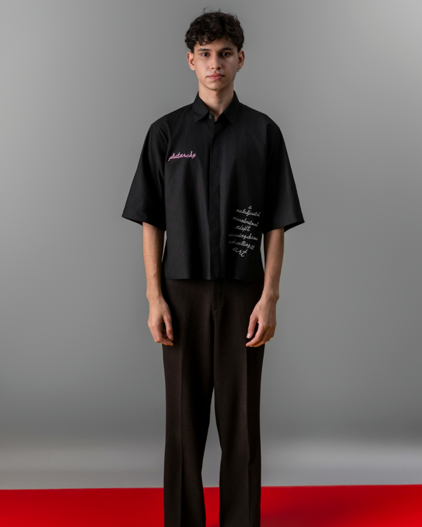BLACK ARTY SHIRT