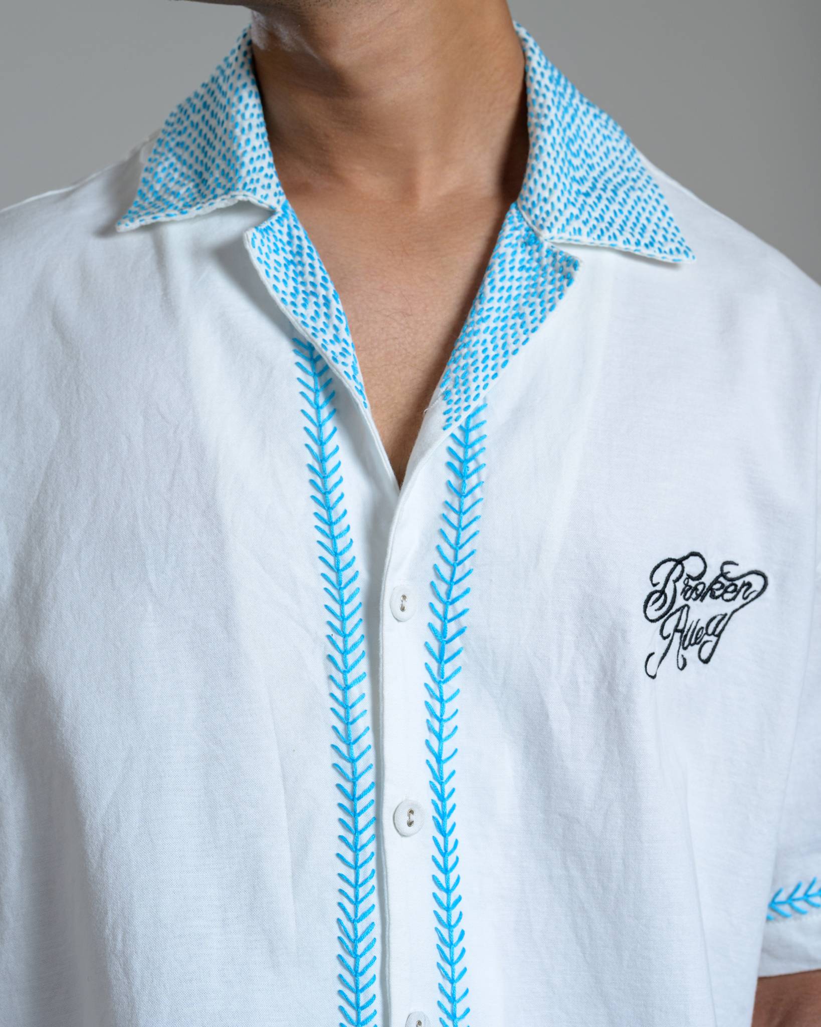 Kantha Embroidery Shirt