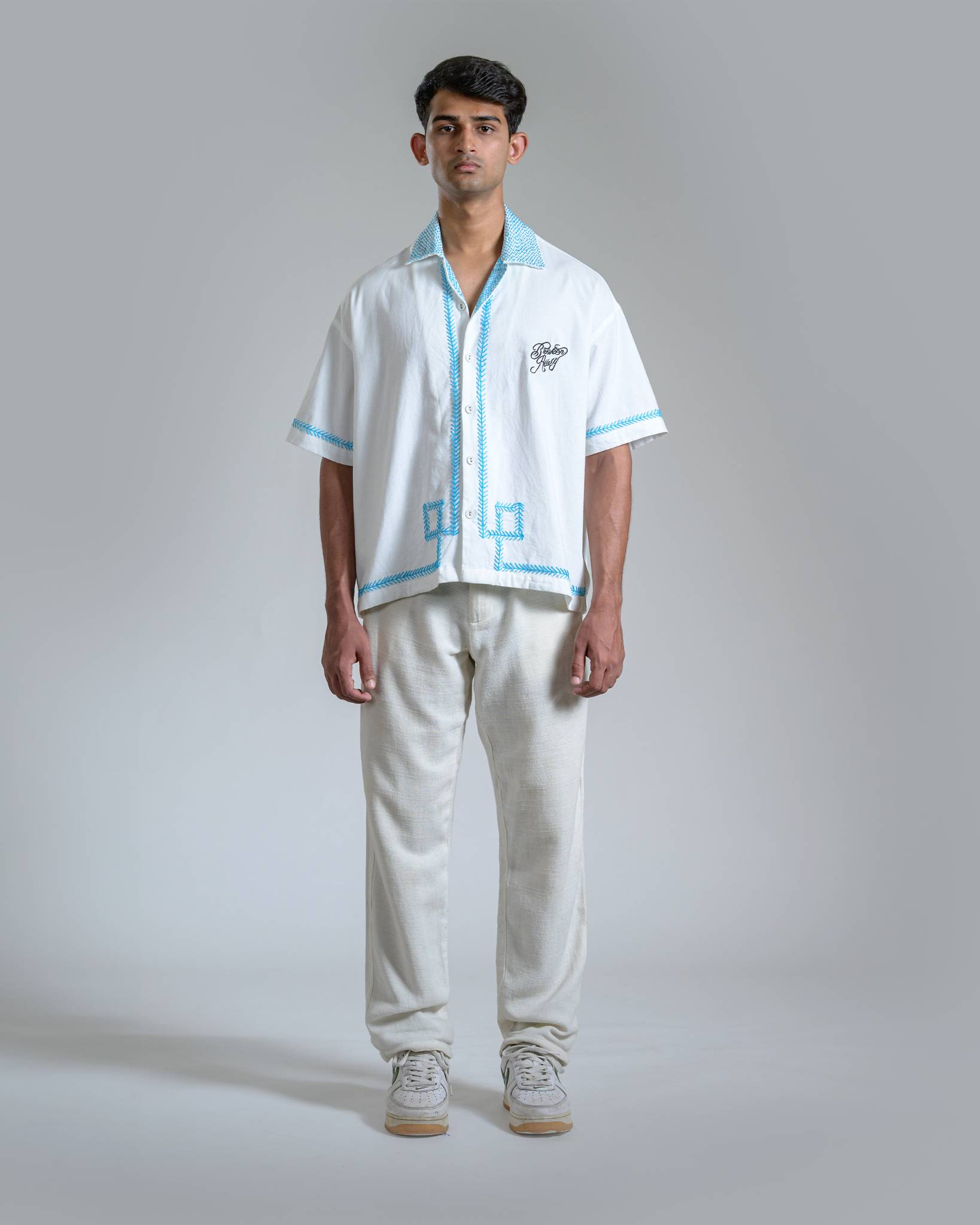 Kantha Embroidery Shirt