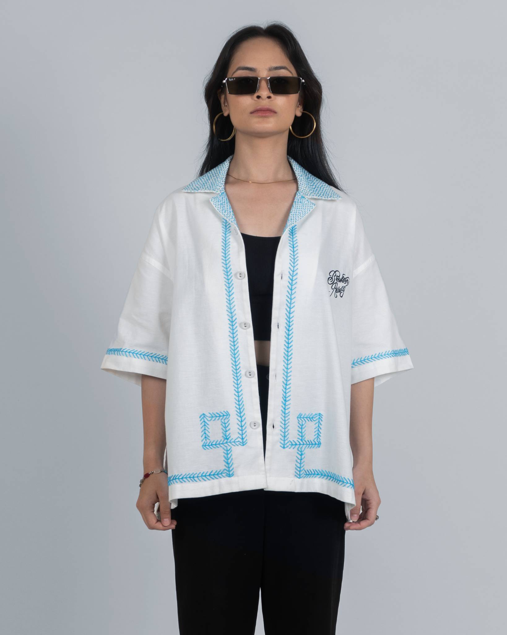 Kantha Embroidery Shirt