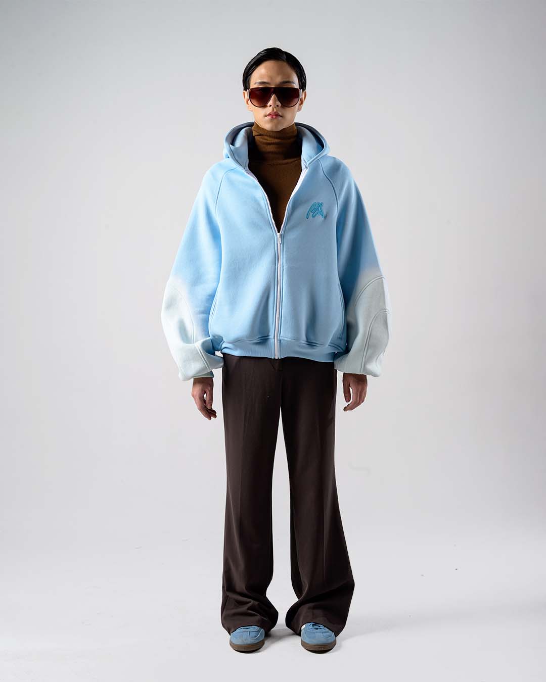 BLUE SOUR WASHED HOODIE