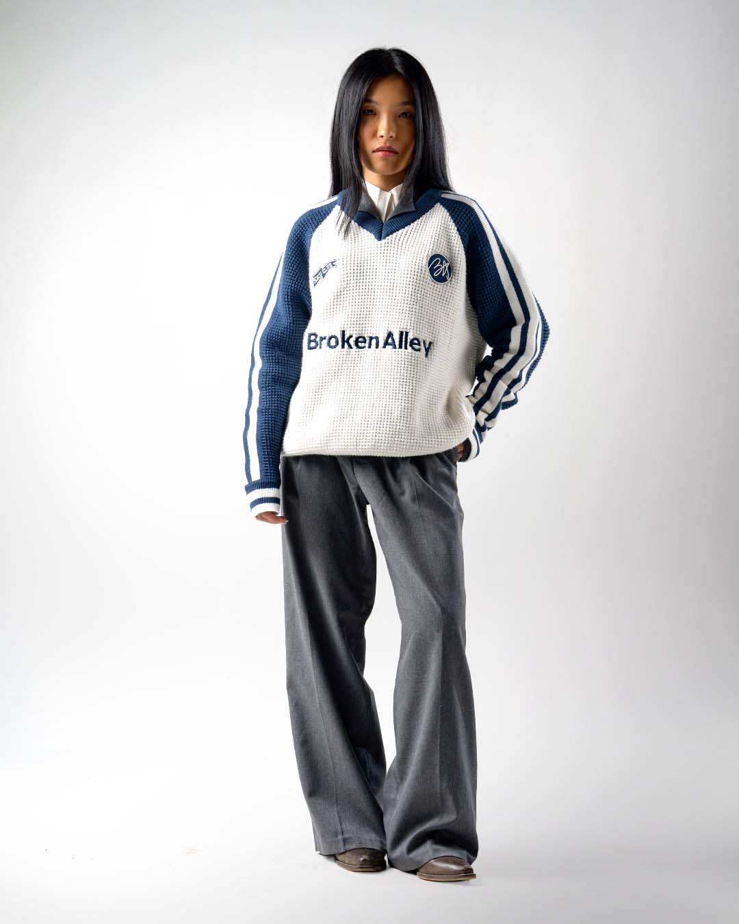 BA SKI CLUB TEXTURED SWEATER