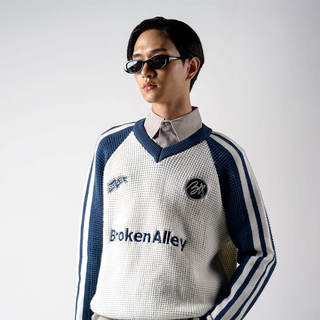 BA SKI CLUB TEXTURED SWEATER