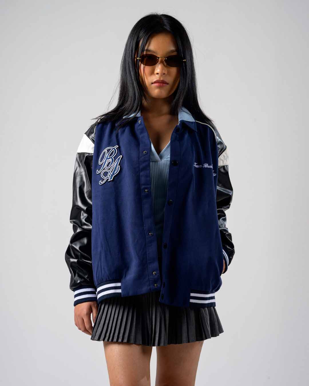 SUEDE FAUX LEATHER JACKET