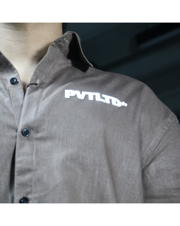 Brown Linen Cotton Shirt