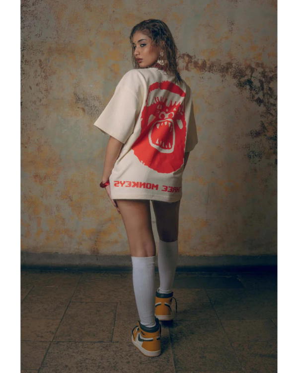 Unisex Beige Zipper Tee