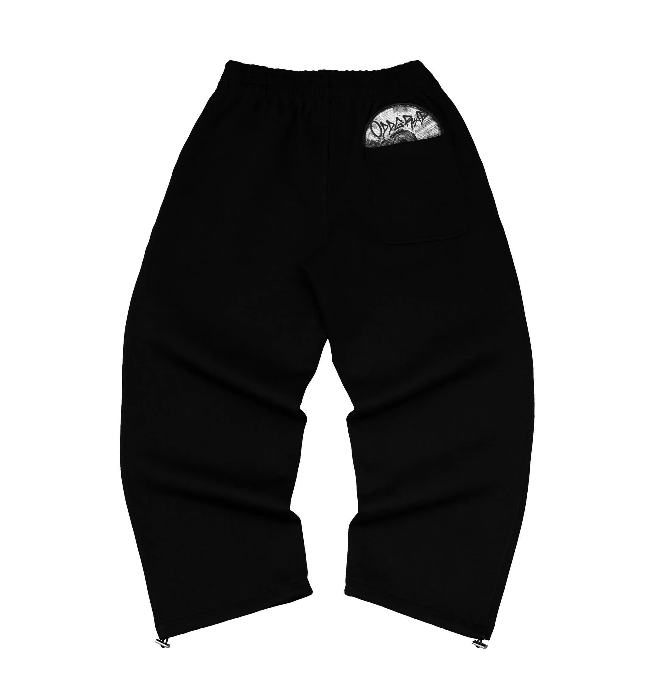 Record Baggy Black Sweatpants