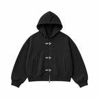 Frost Clasp Hoodie  Black