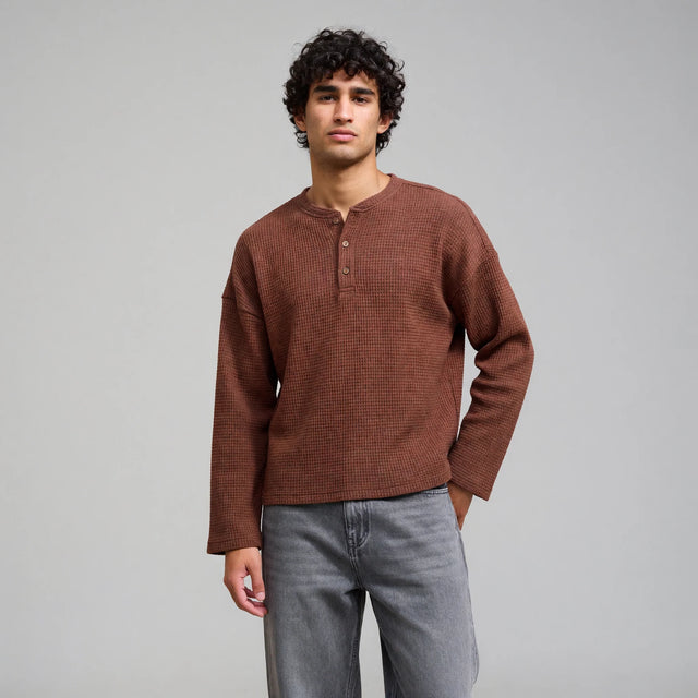 Coffee Waffle Henley