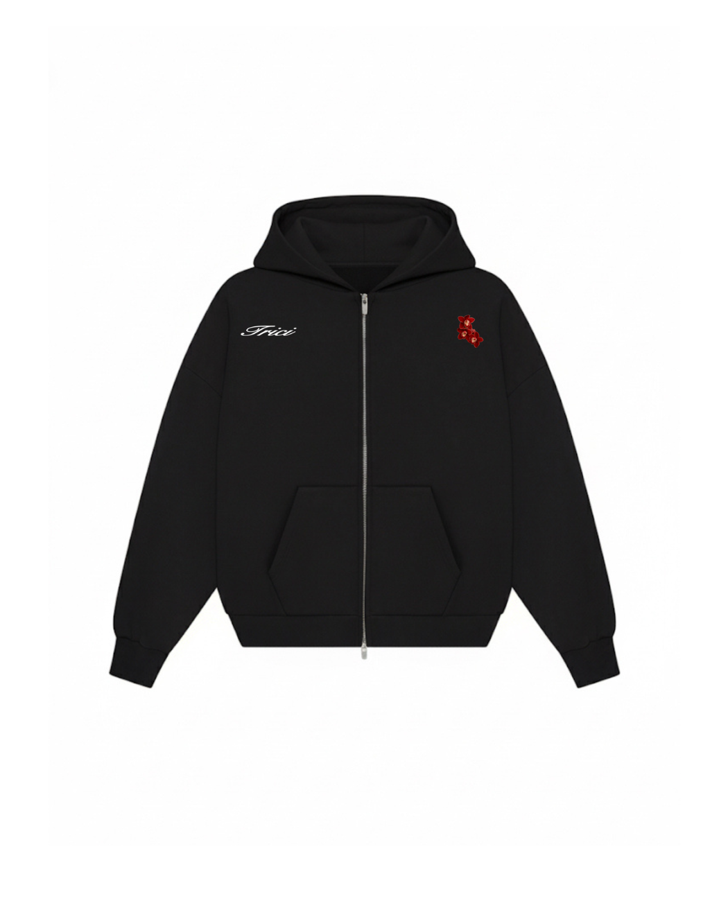 CHERRY ZIPPED HOODIE IN DAHILA [UNISEX]