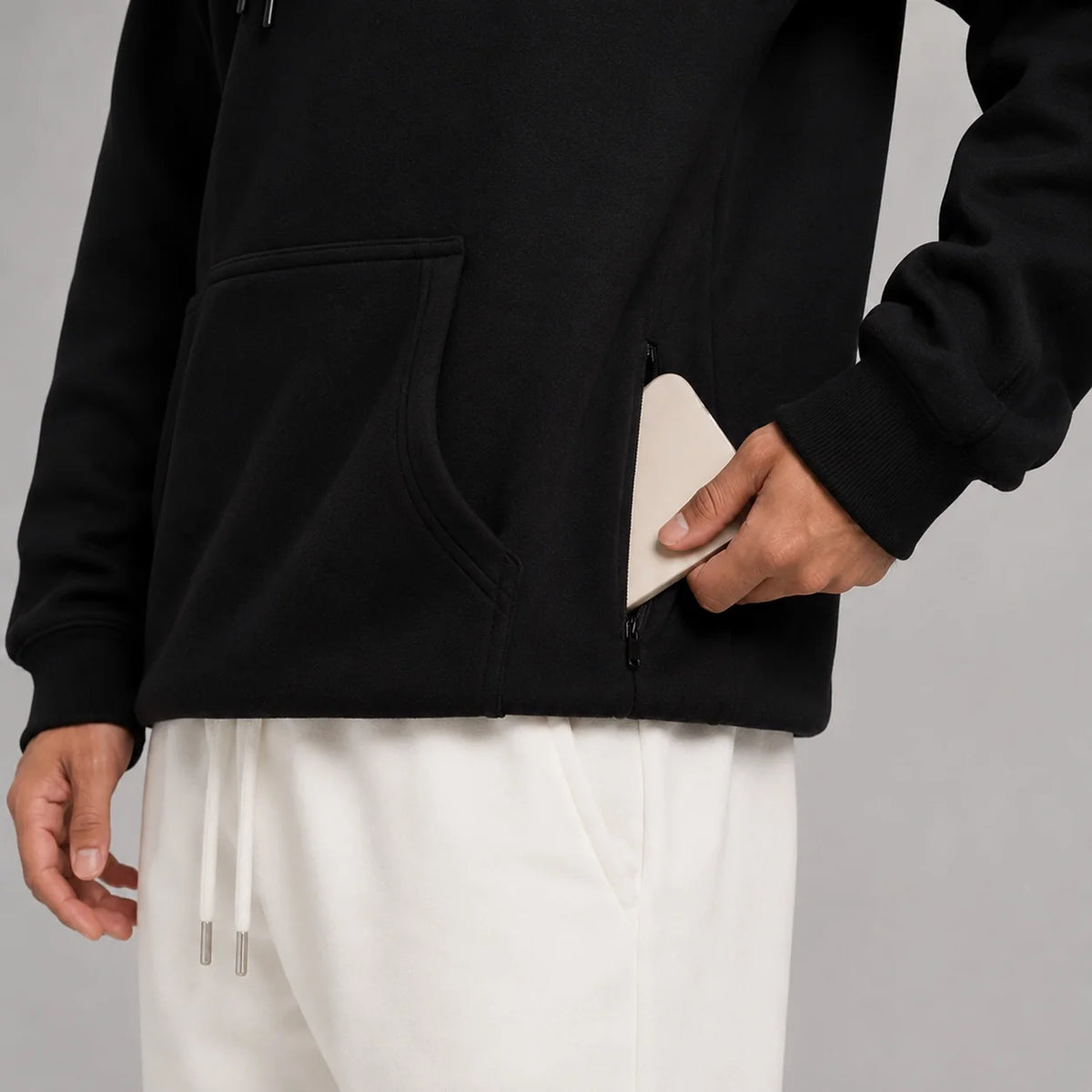 Cream Eye Mask Hoodie