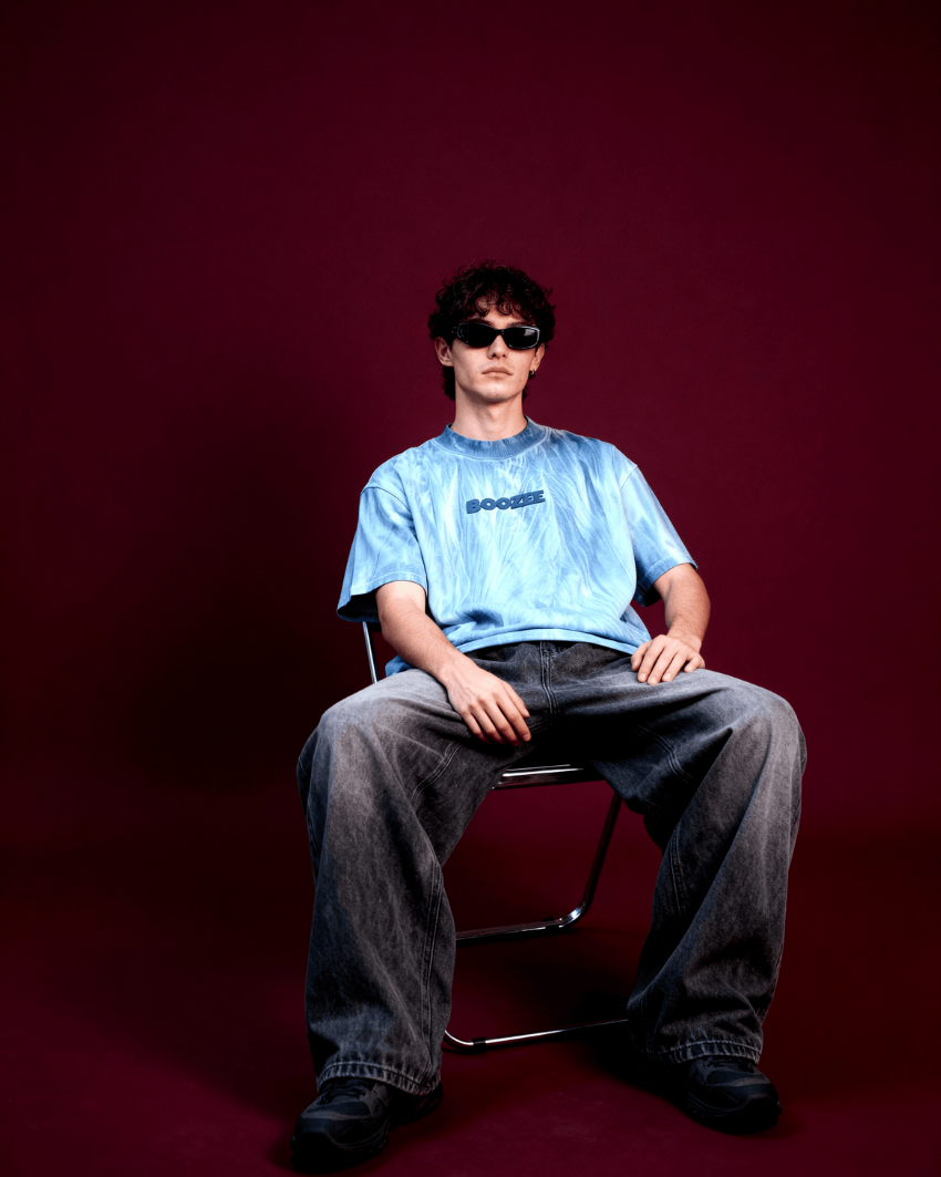 Blue Ice Dyed T-Shirt