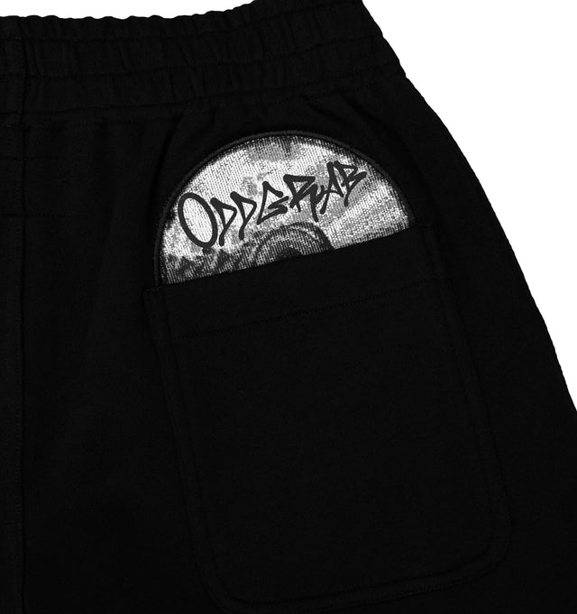 Record Baggy Black Sweatpants