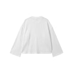 White Waffle Henley