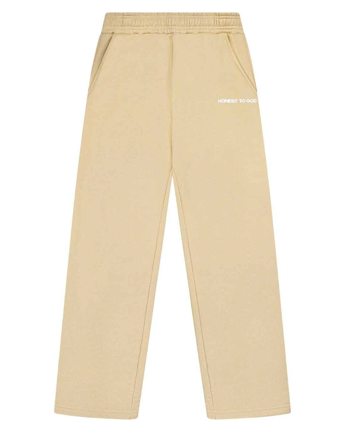 Khaki Cream Straight Leg Sweatpant