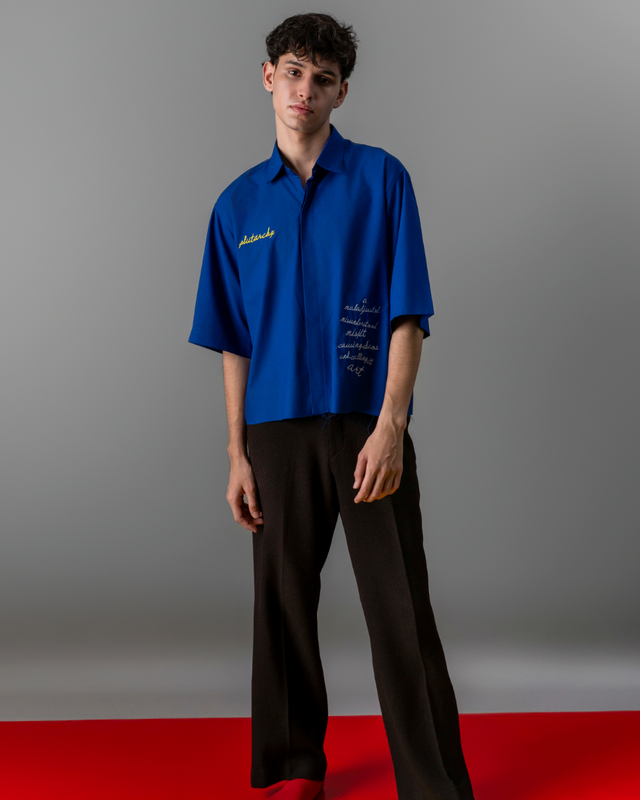 BLUE ARTY SHIRT