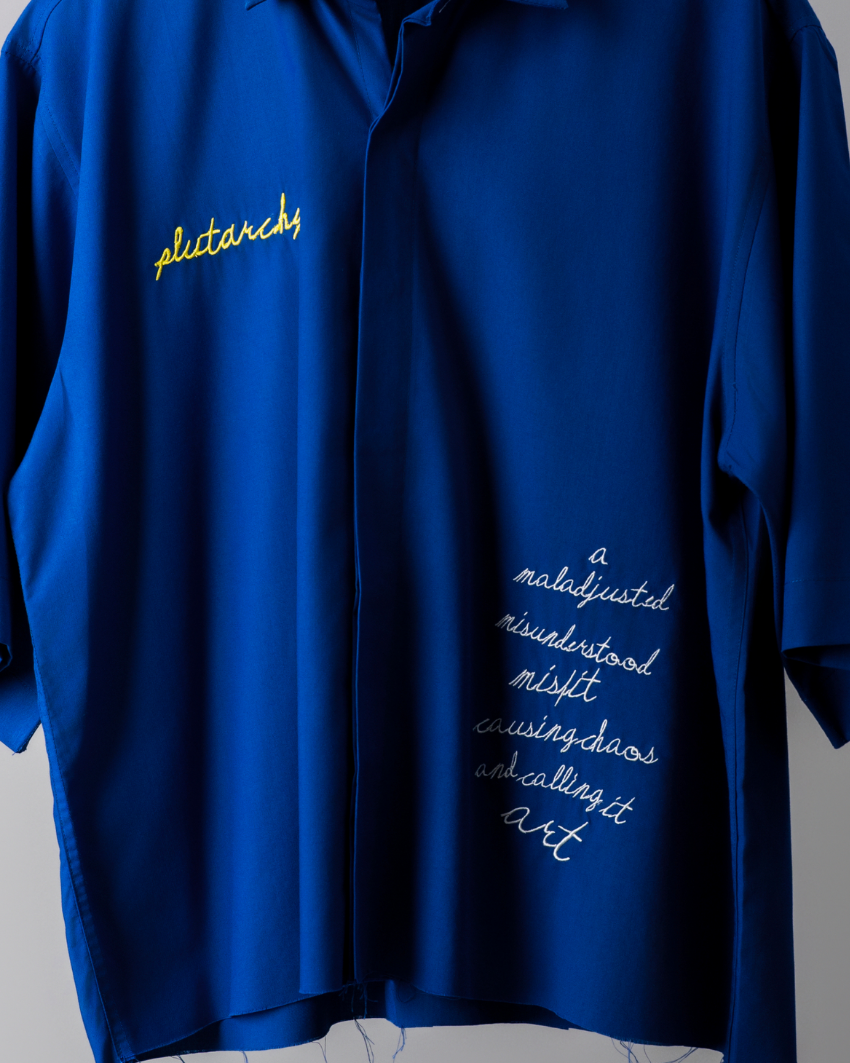 BLUE ARTY SHIRT