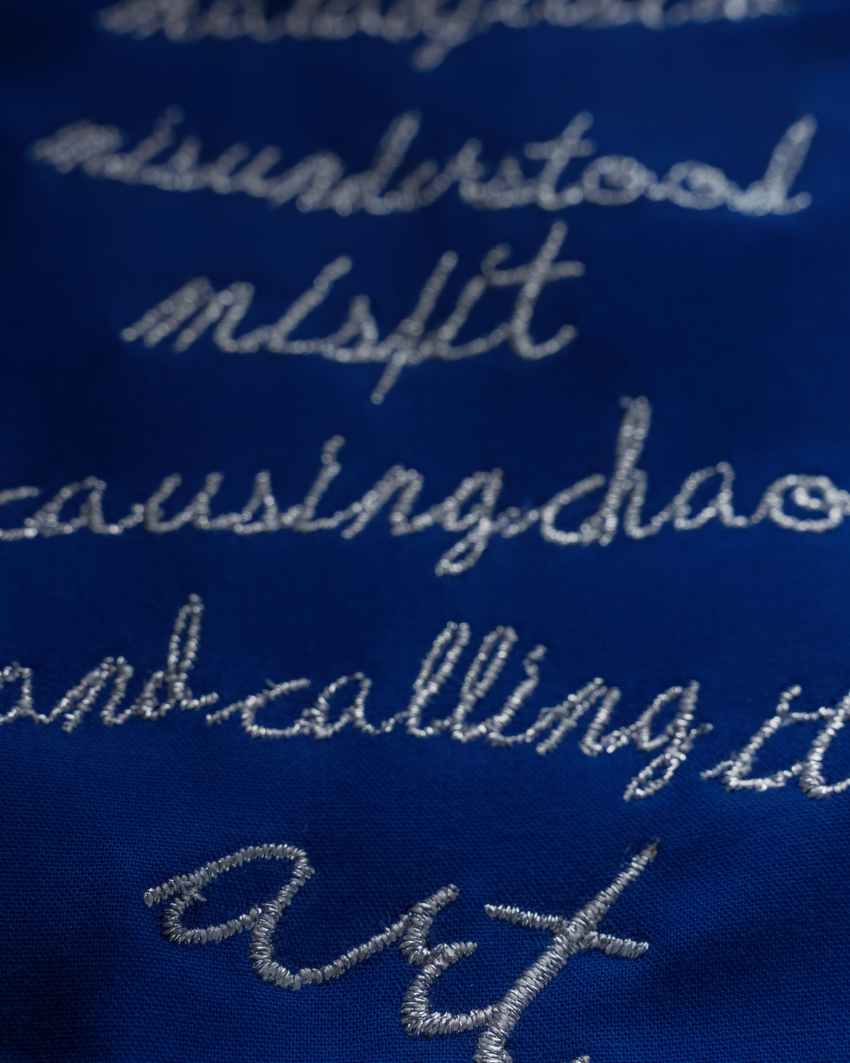 BLUE ARTY SHIRT