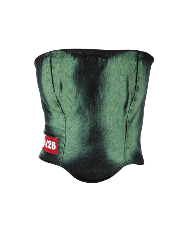 FUNGUS WASH CORSET / DENIM