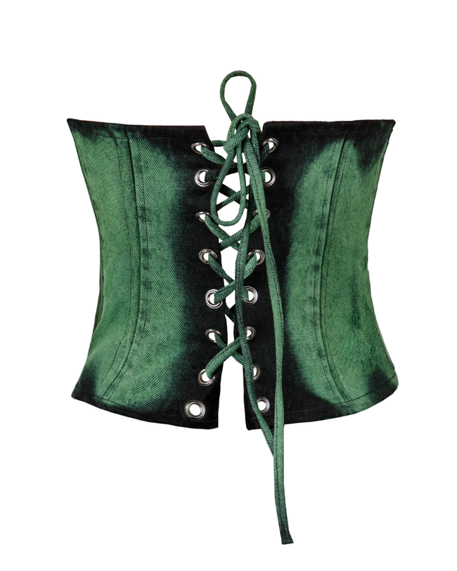 FUNGUS WASH CORSET / DENIM