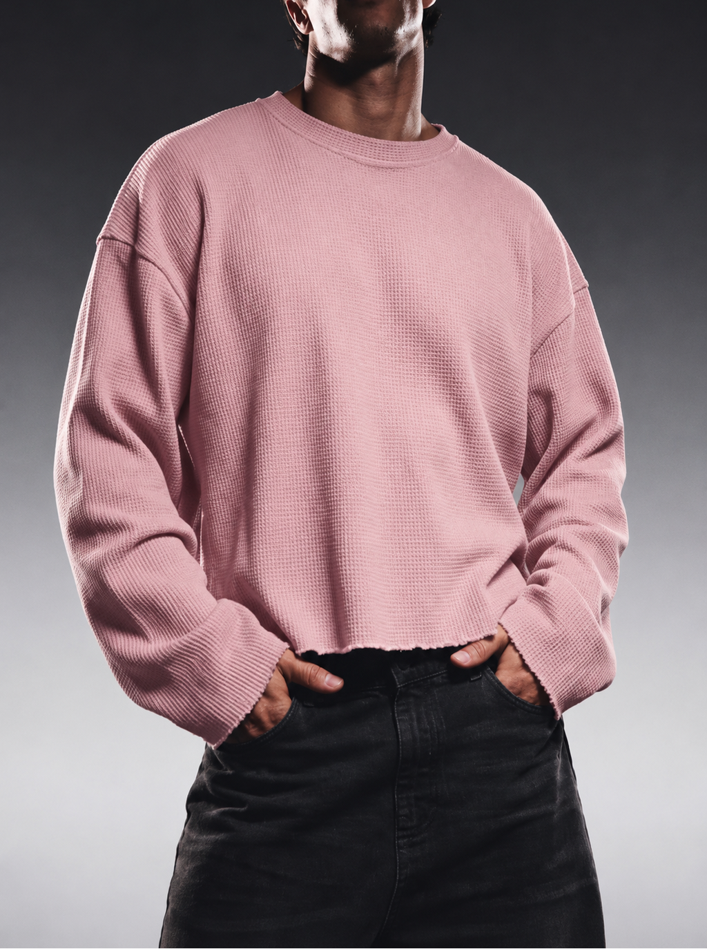 DUSTY ROSE ESSENTIAL WAFFLE
