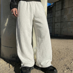 Record Baggy Black Sweatpants