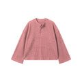 Pink Waffle Henley