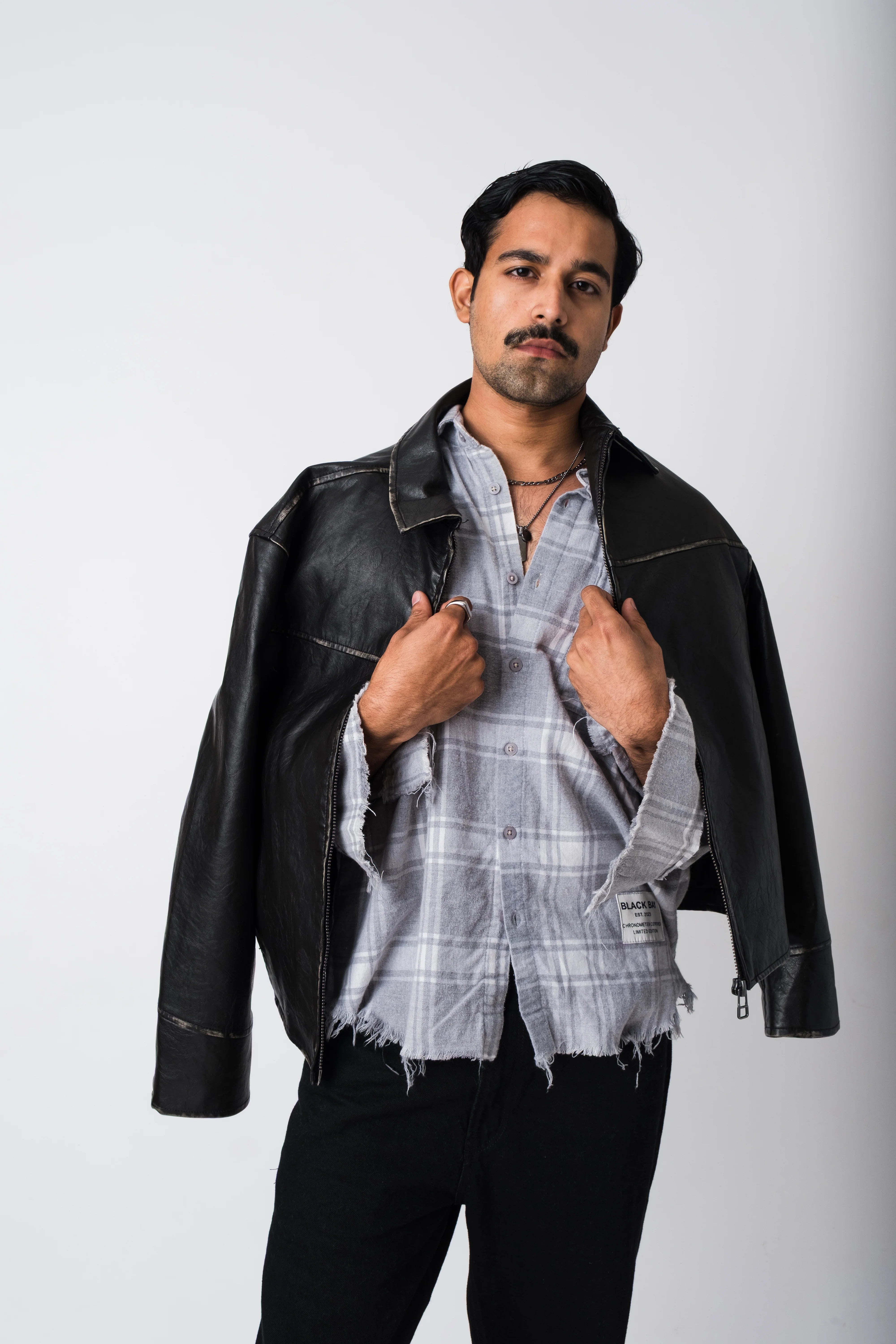 THE RUIN DISTRESSED PLAID SHIRT