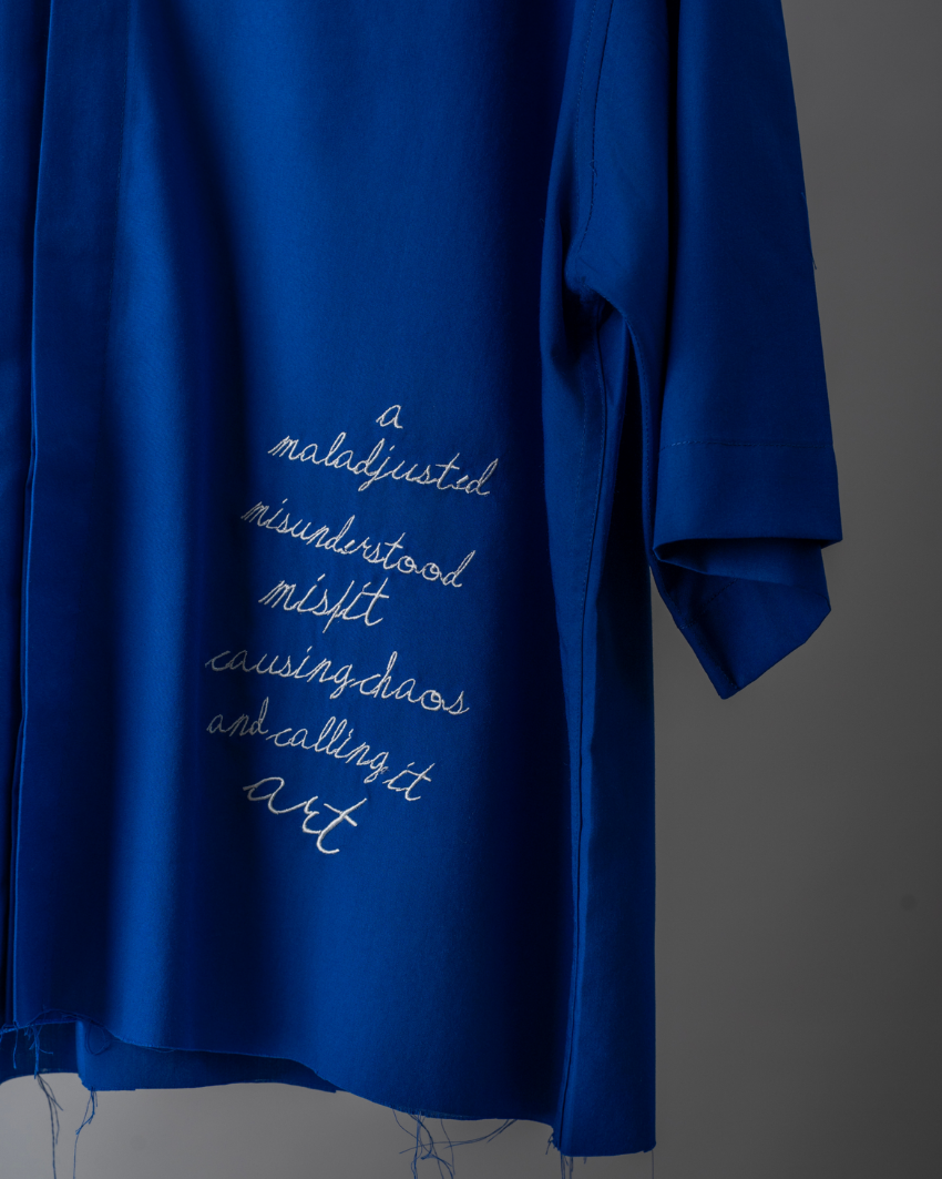 BLUE ARTY SHIRT