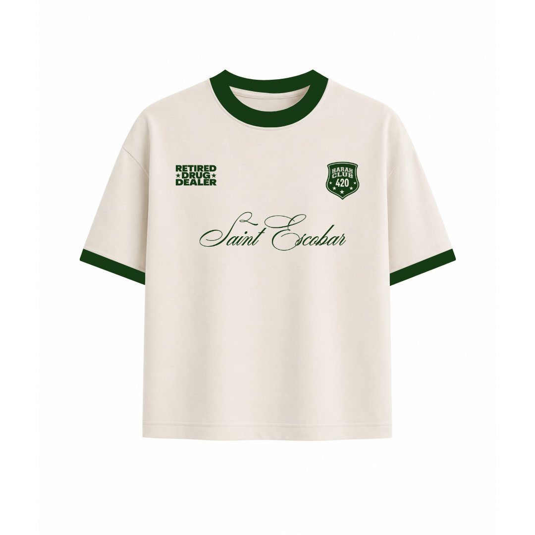 420 Ringer Tee Cropped
