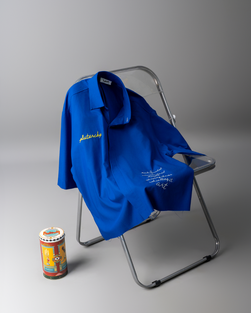 BLUE ARTY SHIRT