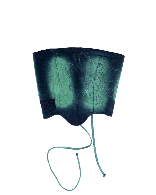 LUSH GREEN CORSET / DENIM