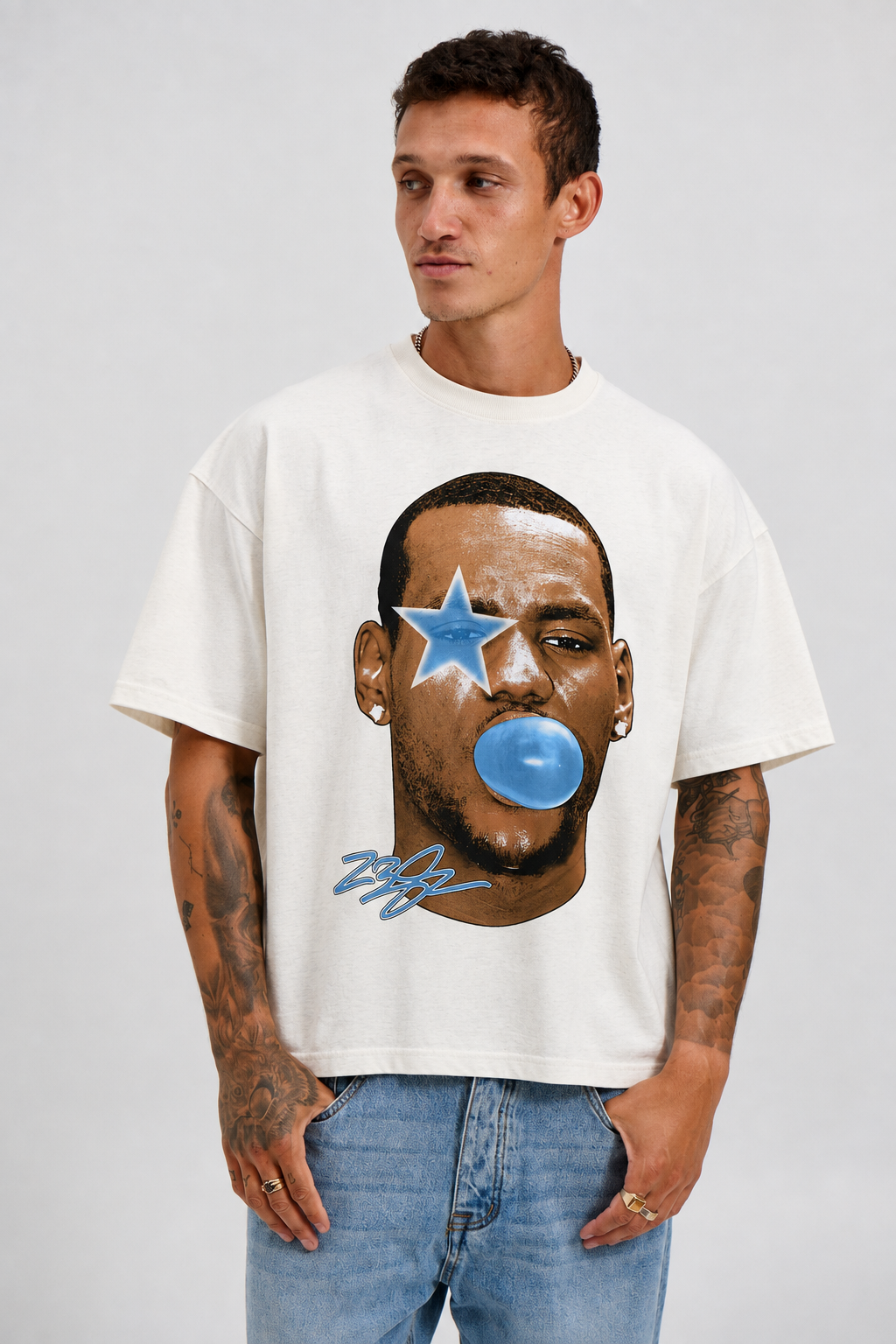 BUBBLEGUM 23 VINTAGE BASKETBALL TEE