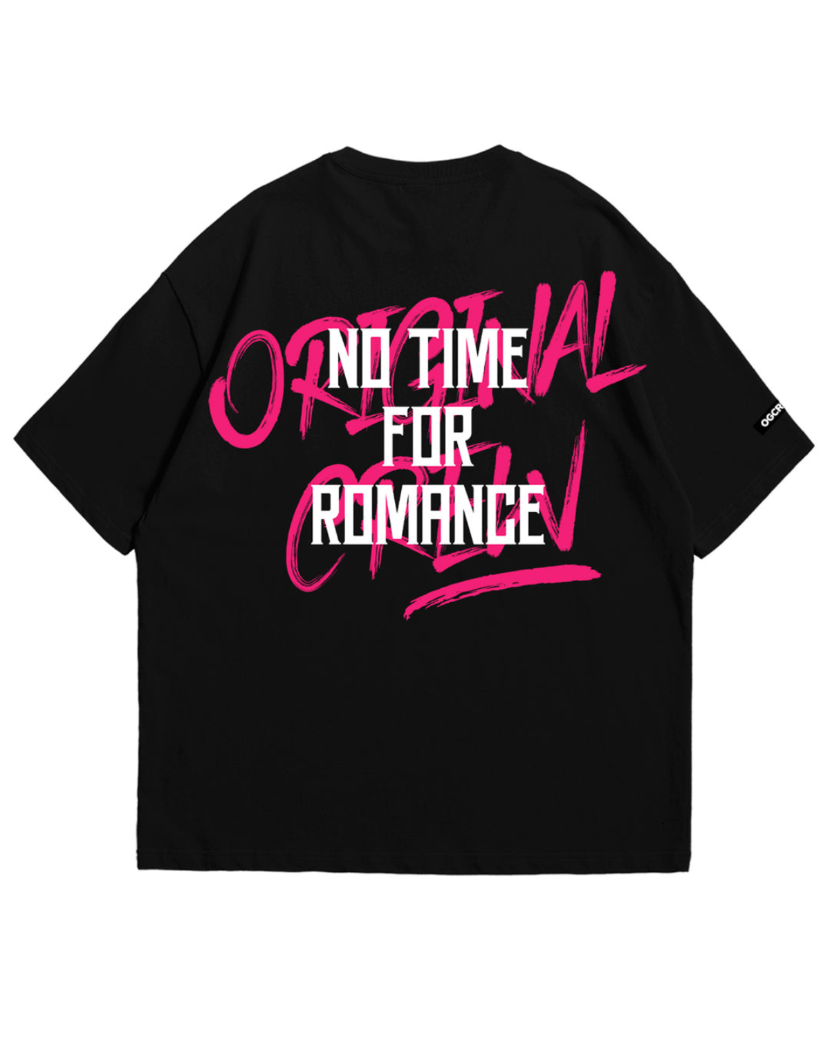 BLACK NO TIME FOR ROMANCE T-SHIRT