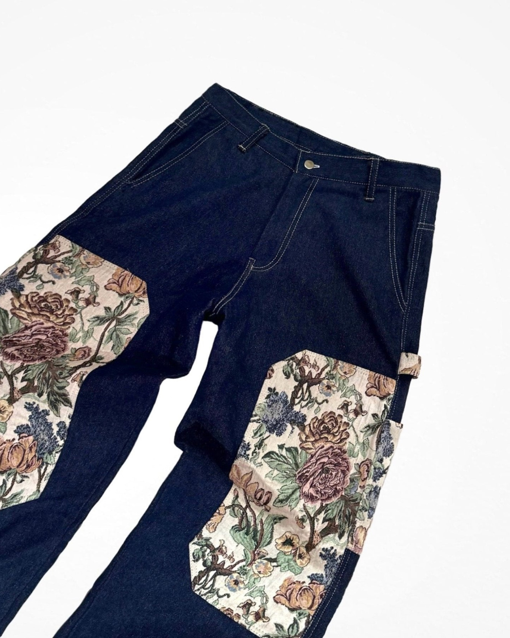 Floral Jacquard Denim