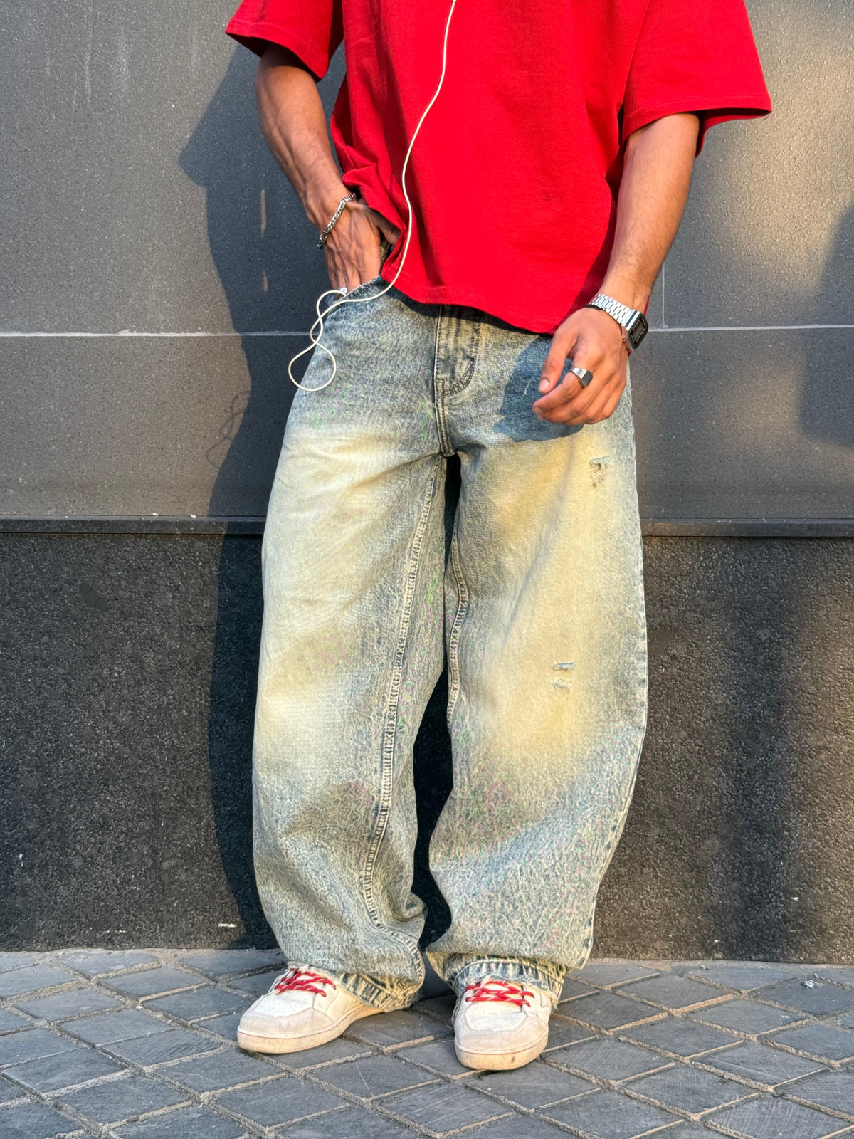 COR3 RUST BLUE JEANS