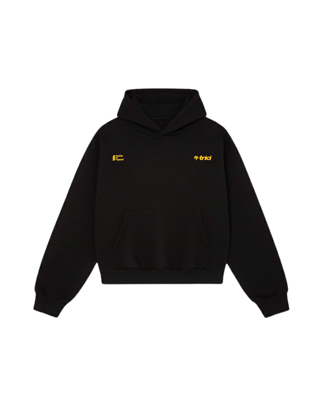 TREES & PALMS HOODIE IN BLACK [UNISEX]