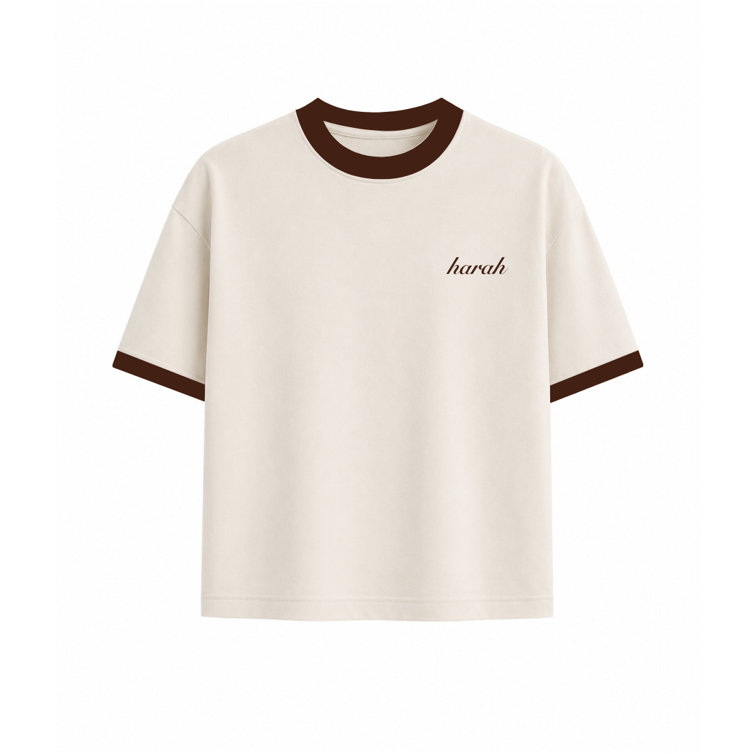 Harah Essentials Ringer Tee Cropped